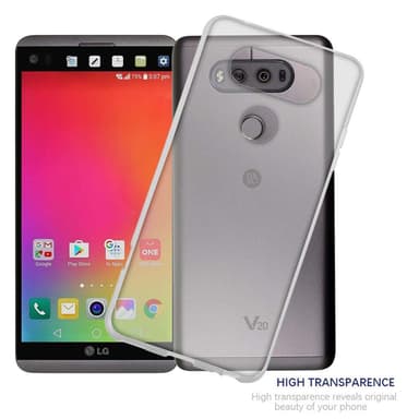 LG V20 deksel ultra slim (gjennomsiktig)