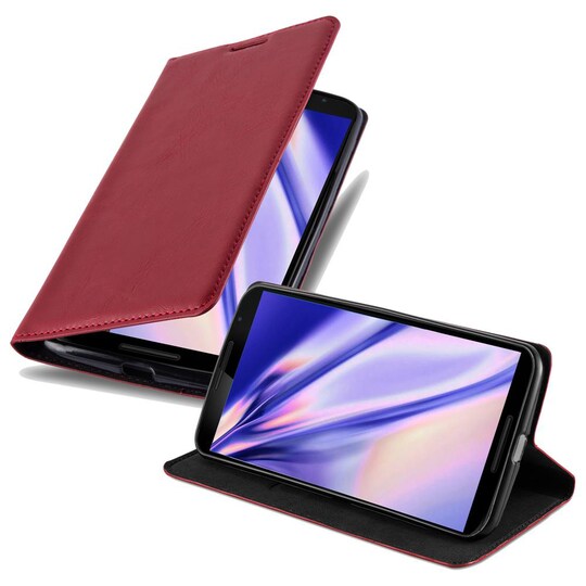 Motorola Google NEXUS 6 lommebokdeksel case (rød)