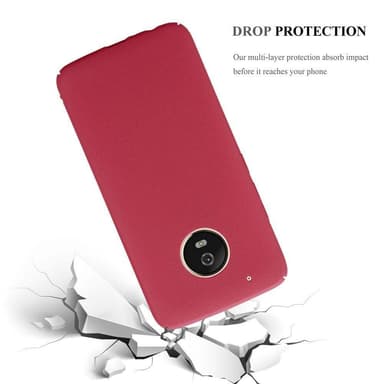Motorola MOTO G5 PLUS Hardt Deksel Cover (rød)