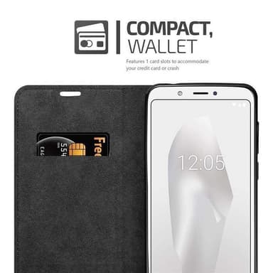 lommebokdeksel BQ Aquaris C case (brun)