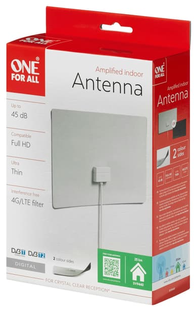 One for All innendørsantenne med forsterker SV9440