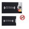 10x RFID-blokkerende beskyttende kredittkort (svart)