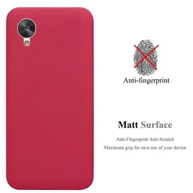 LG Google NEXUS 5 silikondeksel case (rød)