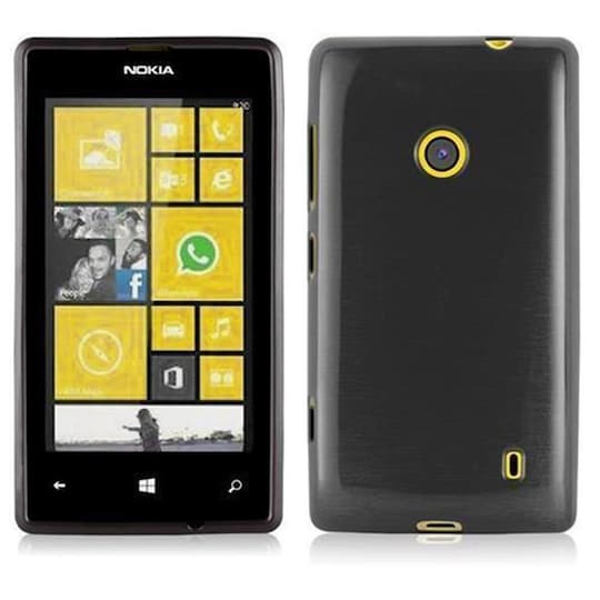 Nokia Lumia 525 silikondeksel cover (svart)