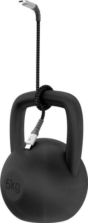 Lightning USB-C ""lader og synkroniserer helmetallkabel