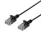 U/FTP Cat6 patch cable slim 2.6 mm⌀ 0.5m 500MHz black