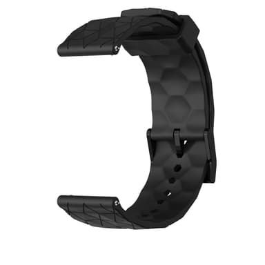 Fotball mønster klokkerem silikon Sort 20 mm Samsung Galaxy Watch 4 40 44mm/4 Classic 46 42 mm 2021, Garmin Vivoactive 3 Music/Forerunner 645/245 Music/Venu/Venu Sq, Amazfit GTS/GTR 42mm