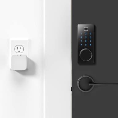 INF Smart dørlås med berøringsskjerm 6 kontrollbaner 25 deler Sort