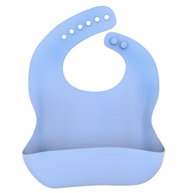 Babysmekke laget av silikon med dryppskål (blå)