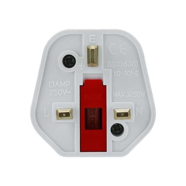 4x Socket Adapter Travel Converter (uk type g til eu)