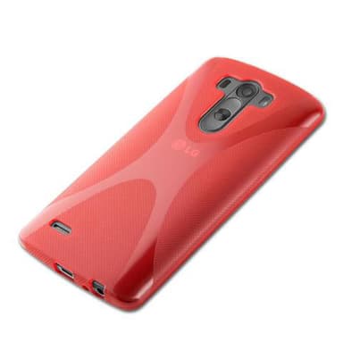 LG G3 STYLUS Deksel Case Cover (rød)