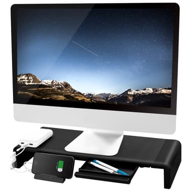 Skjermstativ 63 cm med USB-hub 3-port