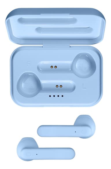 T110 TWS earbuds  charging case semiinear, blue