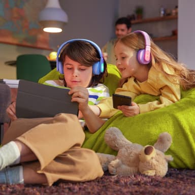 Trådløse On-ear hodetelefoner for barn Blå