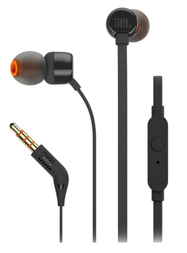 JBL in-ear hodetelefoner T110 (sort)