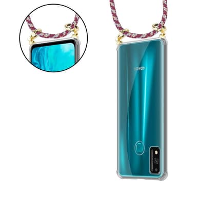 Honor 9X LITE Deksel med Halskjede (rød)