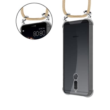 Huawei MATE 10 LITE Deksel med Halskjede (brun)