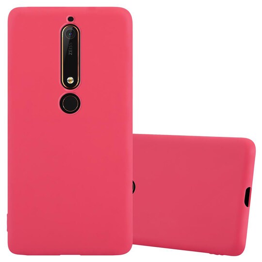 Nokia 6.1 silikondeksel cover (rød)