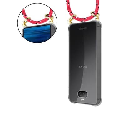 Sony Xperia 10 PLUS deksel med Halskjede (rosa)