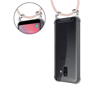 Samsung Galaxy A6 2018 Deksel med Halskjede (rosa)