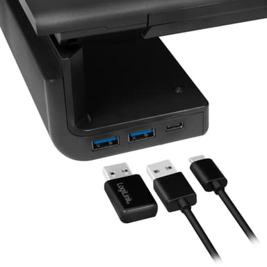 Skjermstativ 63 cm med USB-hub 3-port