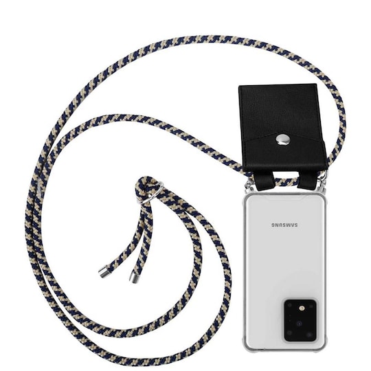 Samsung Galaxy S20 ULTRA Deksel med Halskjede (blå)