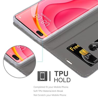 Huawei NOVA 7 PRO 5G lommebokdeksel etui (grå)