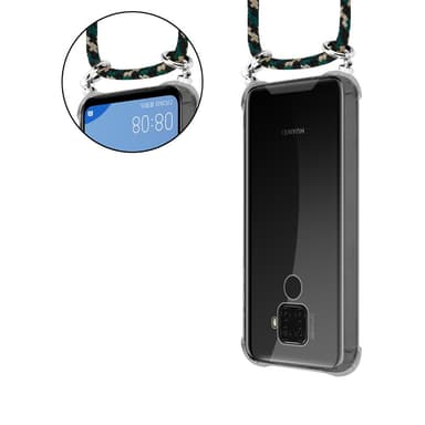 Huawei MATE 30 LITE Deksel med Halskjede (brun)