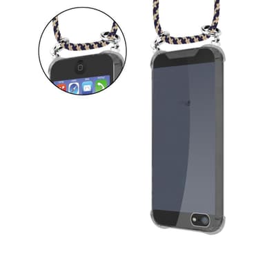 iPhone 5 / 5S / SE 2016 Deksel med Halskjede (blå)