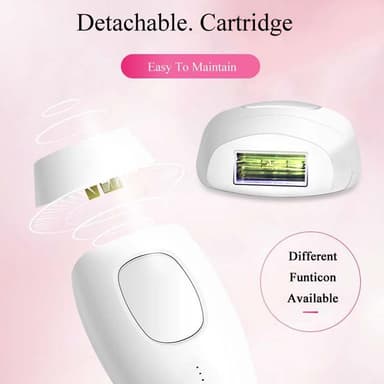 IPL-epilator for permanent hårfjerning Hvit