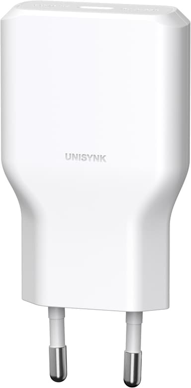 Unisynk G3 36W USB-C vegglader med 2m USB-C-kabel (hvit)