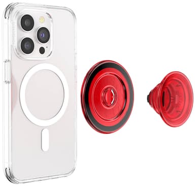 Popsockets PopGrip for MagSafe mobilgrep (rød)