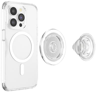 Popsockets PopGrip for MagSafe telefongrep (gjennomsiktig)