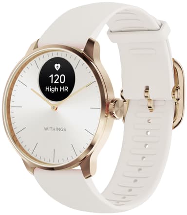 Withings ScanWatch Light hybrid smartklokke 37mm (roségull)