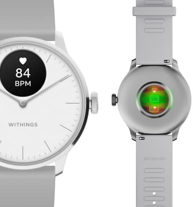 Withings ScanWatch Light hybrid smartklokke 37mm (hvit)