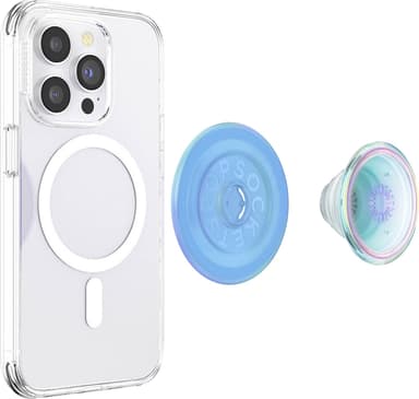 Popsockets PopGrip for MagSafe mobilgrep (opaliserende blå)