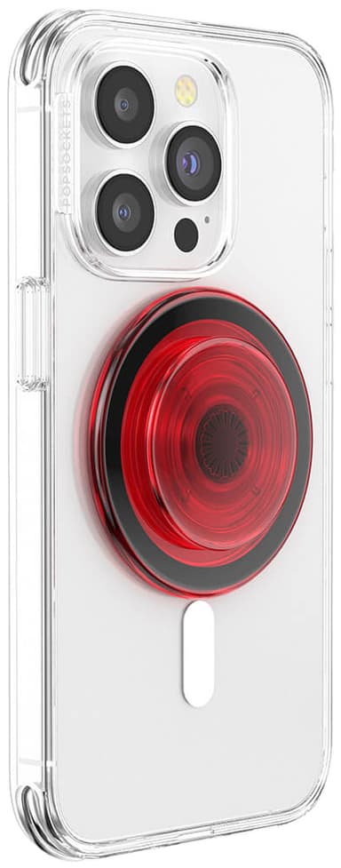 Popsockets PopGrip for MagSafe mobilgrep (rød)