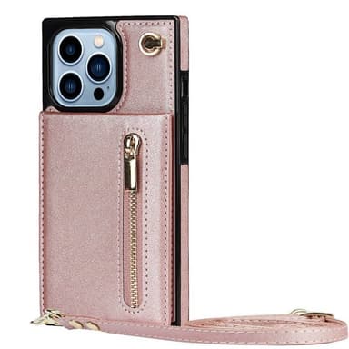 Zipper halskjede deksel Apple iPhone 15 Pro Max - Rose