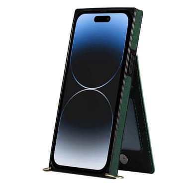Zipper halskjede deksel Apple iPhone 15 Plus - Grønn