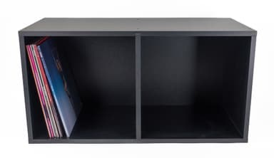 Studio 57 lagringshylle for vinylplater (dobbel, svart)