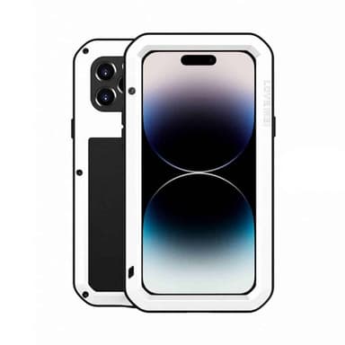 LOVE MEI Powerful deklsel Apple iPhone 15 Pro Max - Hvit