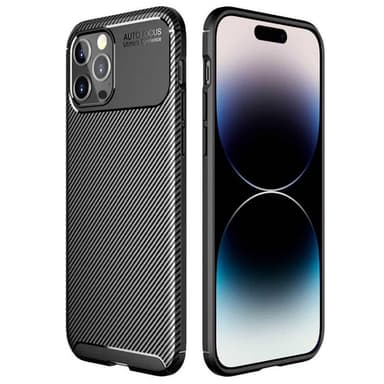 Carbon silikon deksel Apple iPhone 15 Pro - Svart