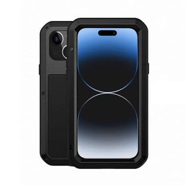 LOVE MEI Powerful deklsel Apple iPhone 15 Plus - Svart