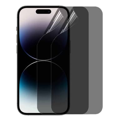 2-pak Privacy Skjermbeskytter 3D Soft HydroGel Apple iPhone 15 Pro