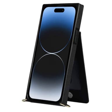 Zipper halskjede deksel Apple iPhone 15 Plus - Svart