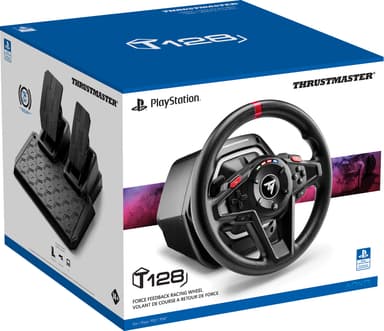 Thrustmaster T128 ratt og pedaler
