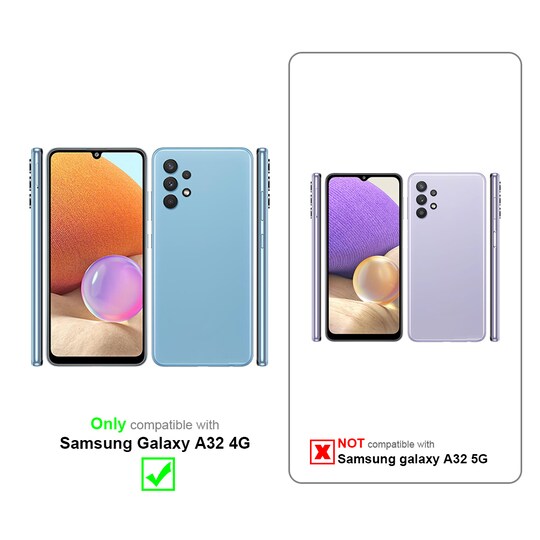 Samsung Galaxy A32 4G silikondeksel case (grønn)