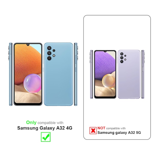 Samsung Galaxy A32 4G silikondeksel case (oransje)