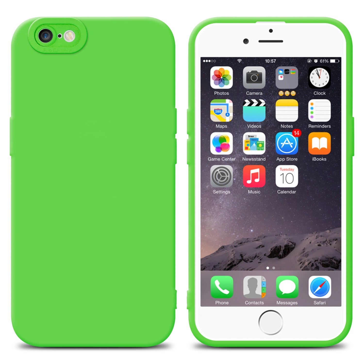 iPhone 6 / 6S silikondeksel case (grønn) - Elkjøp
