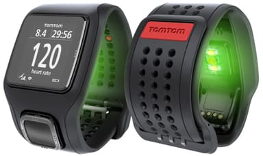 TomTom Runner Cardio treningsklokke (sort/rød)